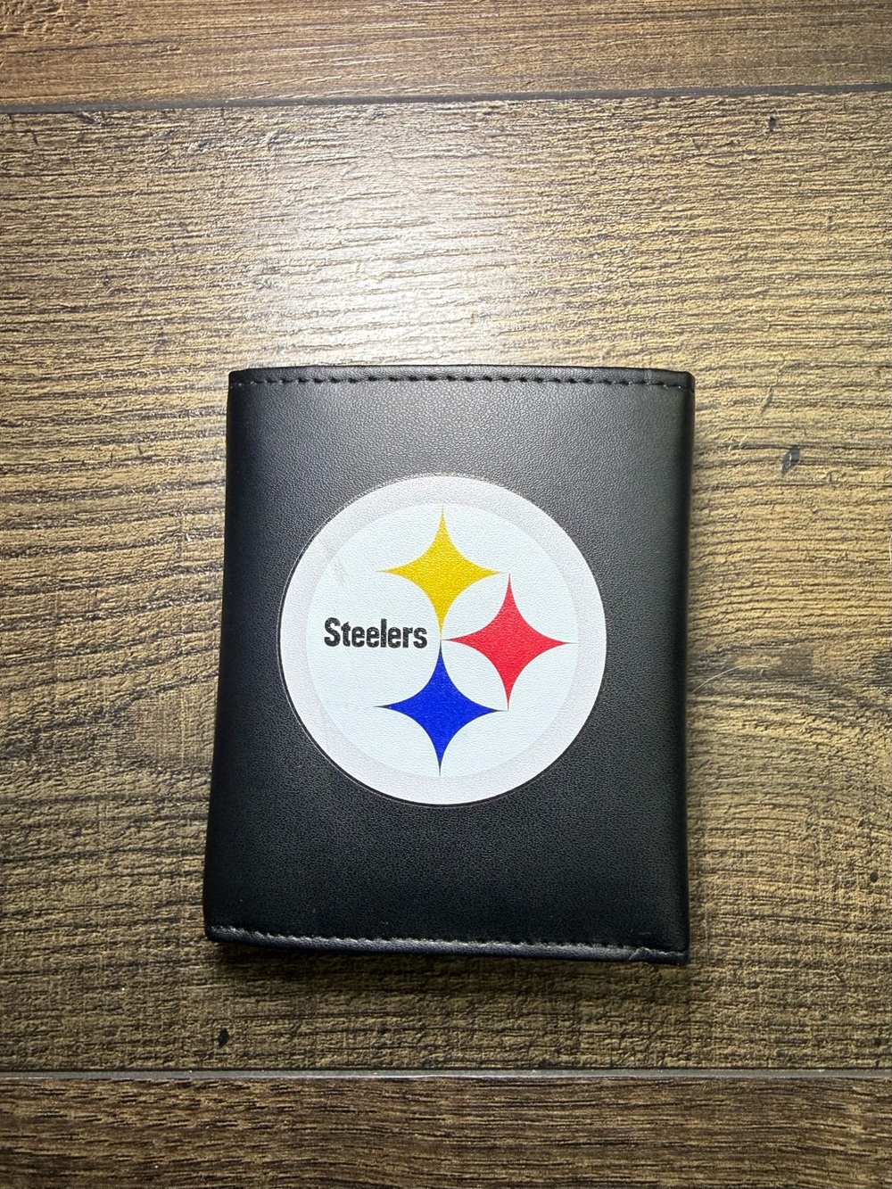 Siskiyou Sports NFL Pittsburgh Steelers Trifold Black Wallet Team Logo NWOT
